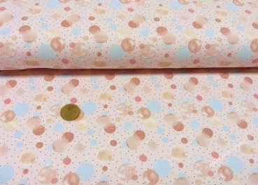Jersey Bubbles rose fabric for kids